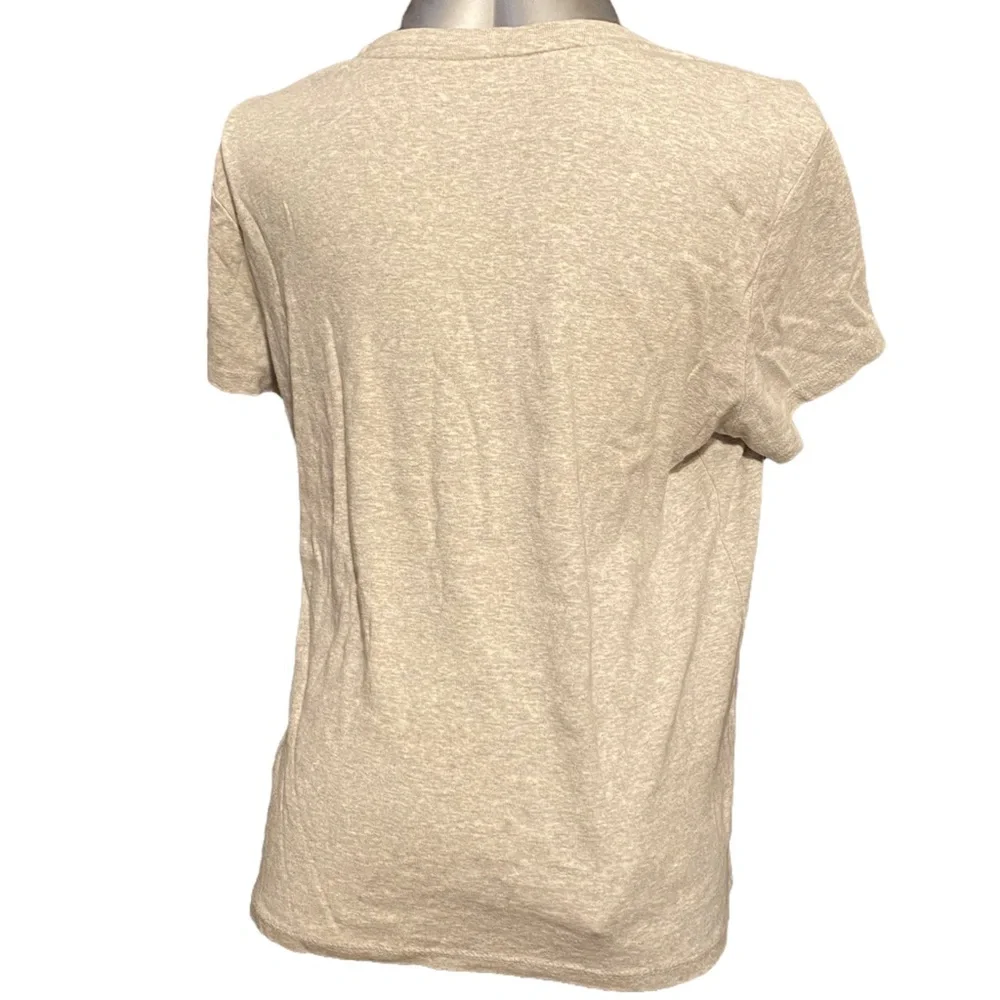 Cherokee Heather Gray Grey Shirt Crew Top Shirt Sleeves Large T-Shirt - Picture 5 of 5